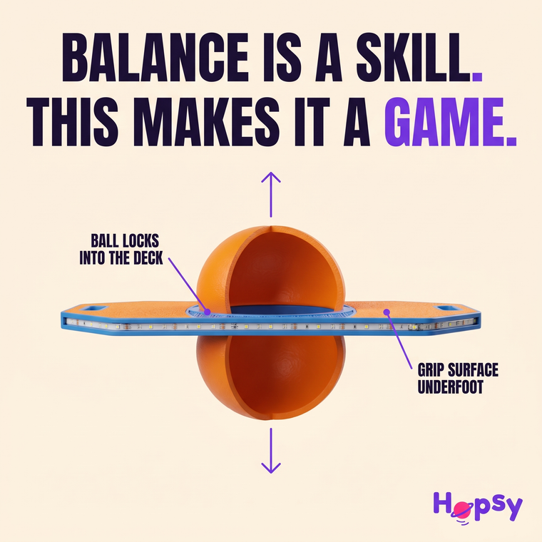 How the ball locks into the deck
