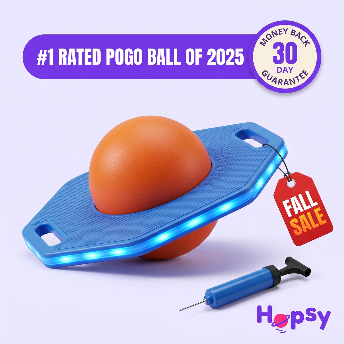 Hopsy light-up pogo ball