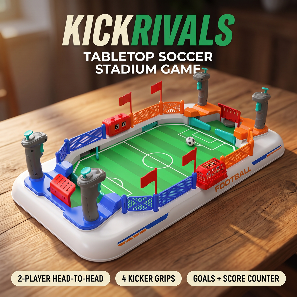 Kickrivals tabletop soccer stadium hero